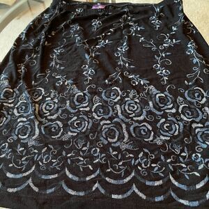 2/$15 Black and blue mini skirt